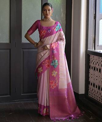 Floral Woven Design Banarasi Saree 1