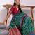 Floral Zari Tussar Saree With Tassels