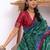 Floral Zari Tussar Saree With Tassels