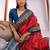 Floral Zari Tussar Saree With Tassels