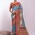 Kalamkari Zari Tussar Saree With Tassels
