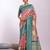 Kalamkari Zari Tussar Saree