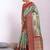 Kalamkari Zari Art Silk Tussar Saree