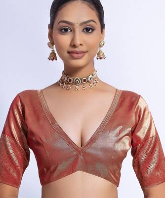 Kalamkari Zari Art Silk Tussar Saree 5