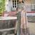 Floral Printed Zari Tussar Saree With Tassels