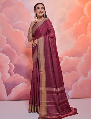 Woven Design Zari Pure Cotton Bandhani Saree 2