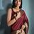 Checked Zari Bhagalpuri Saree With Tassels