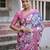 Floral Printed Zari Jamdani Saree With Tassels