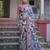 Floral Printed Zari Jamdani Saree With Tassels