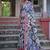 Floral Printed Zari Jamdani Saree With Tassels