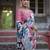 Floral Printed Zari Jamdani Saree With Tassels