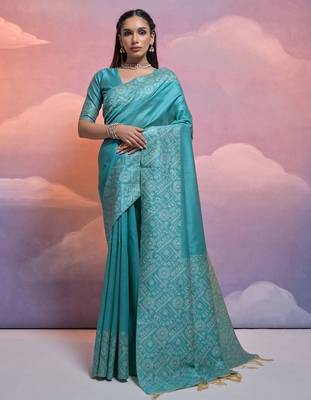 Woven Design Bhagalpuri Saree 1