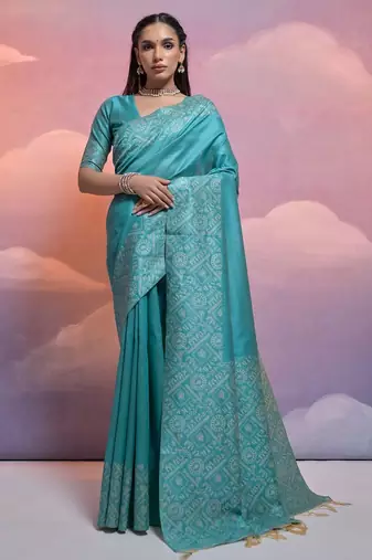 Woven Design Bhagalpuri Saree
