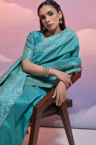 Woven Design Bhagalpuri Saree