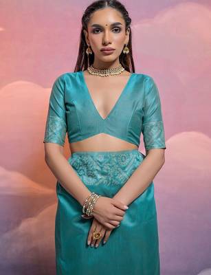 Woven Design Bhagalpuri Saree 4