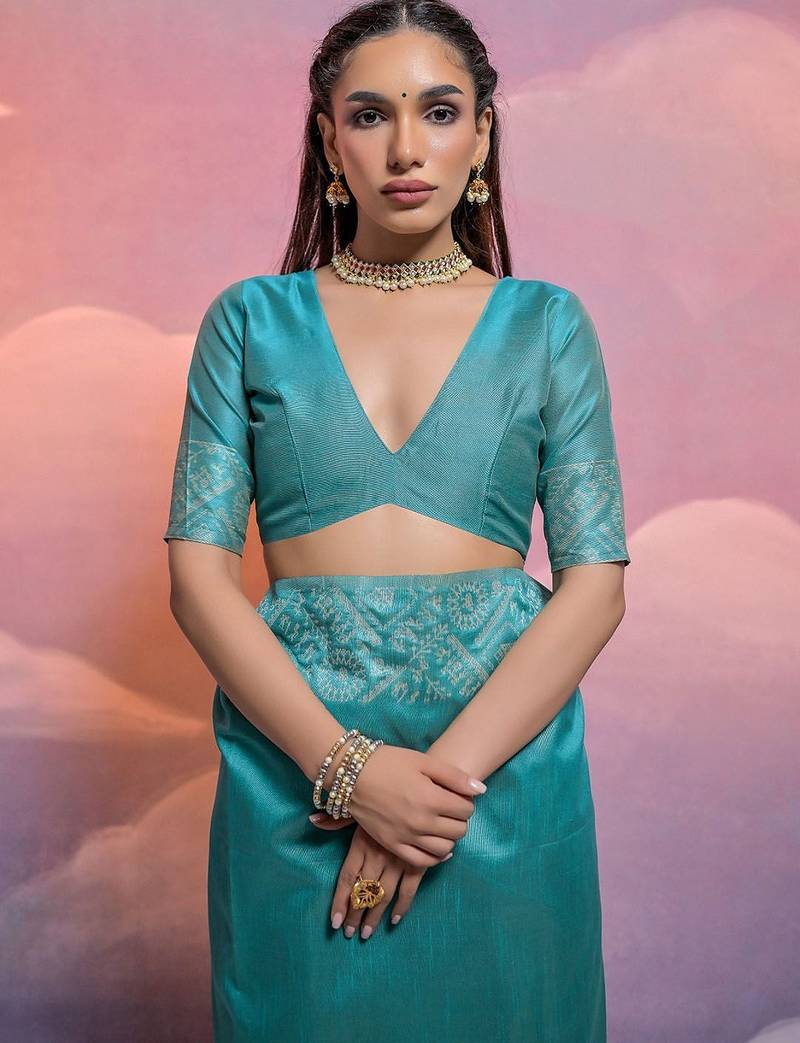 Woven Design Bhagalpuri Saree