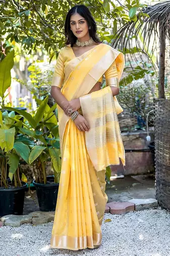 Woven Design Ethnic Motifs Zari Pure Cotton Taant Saree