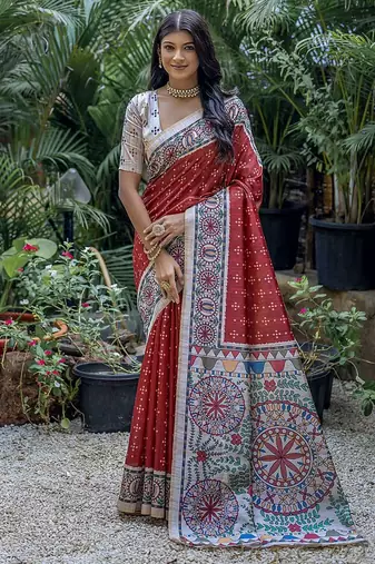 Zari Silk Cotton Tussar Saree
