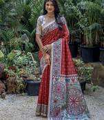 Zari Silk Cotton Tussar Saree