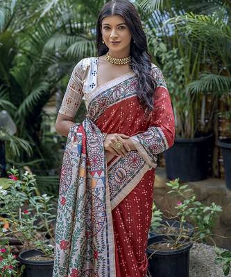 Zari Silk Cotton Tussar Saree 2