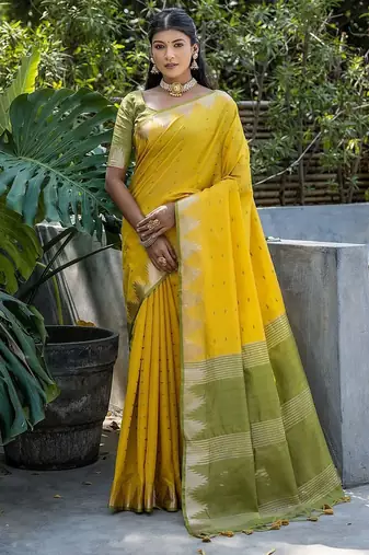 Woven Design Zari Bhagalpuri Saree
