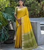 Woven Design Zari Bhagalpuri Saree