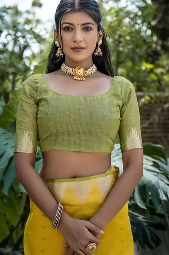 Woven Design Zari Bhagalpuri Saree