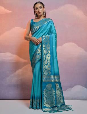 Woven Design Zari Banarasi Saree 1
