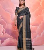 Woven Design Zari Pure Cotton Bandhani Saree