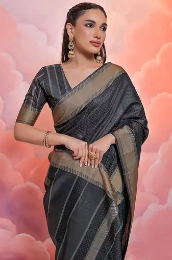 Woven Design Zari Pure Cotton Bandhani Saree