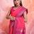 Woven Design Ethnic Motifs Zari Banarasi Saree With Tassels