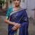 Woven Design Ethnic Motifs Zari Banarasi Saree With Tassels