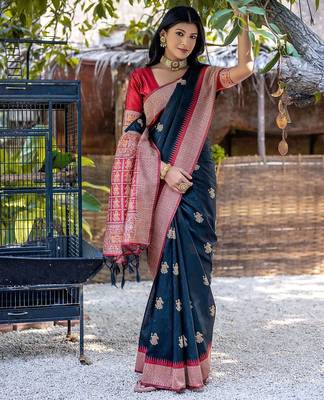 Woven Design Zari Tussar Saree 3
