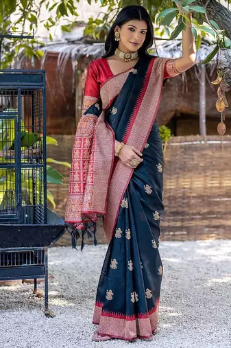 Woven Design Zari Tussar Saree