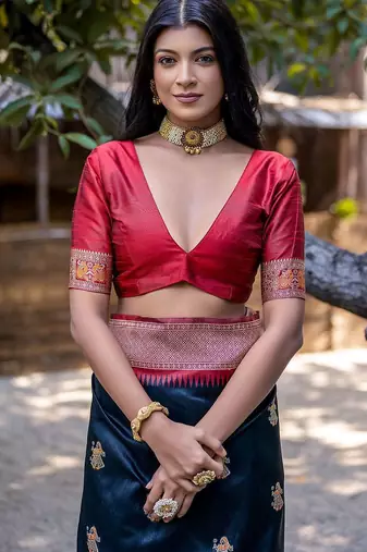 Woven Design Zari Tussar Saree