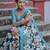 Floral Printed Silk Cotton Jamdani Saree