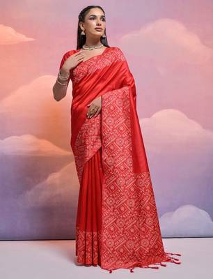 Woven Design Bhagalpuri Saree 1