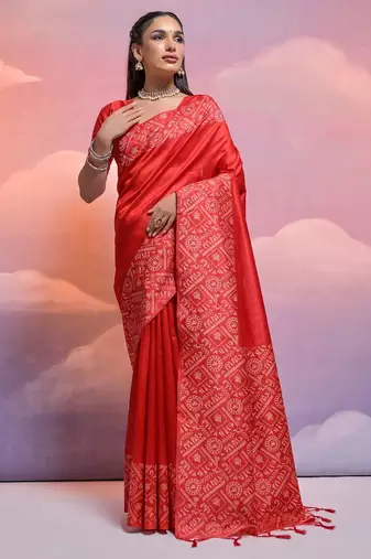 Woven Design Bhagalpuri Saree