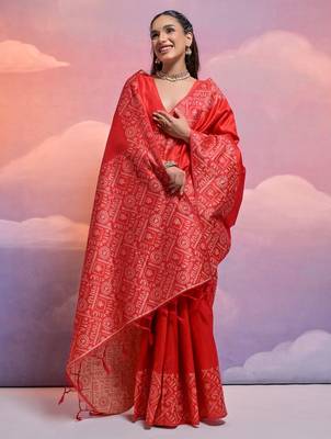 Woven Design Bhagalpuri Saree 2