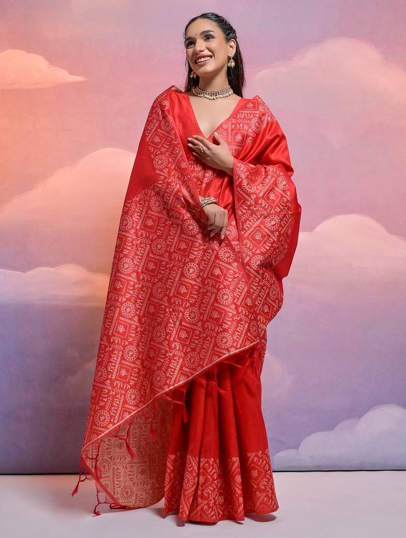 Woven Design Bhagalpuri Saree