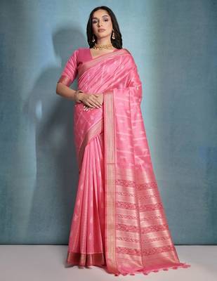 Paisley Zari Bhagalpuri Saree 1