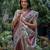 Woven Design Ethnic Motifs Printed Tussar Saree With Tassels