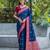 Woven Design Ethnic Motifs Zari Banarasi Saree With Tassels