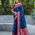 Woven Design Ethnic Motifs Zari Banarasi Saree With Tassels