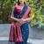 Woven Design Ethnic Motifs Zari Banarasi Saree With Tassels