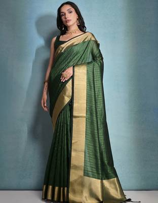 Striped Zari Bhagalpuri Saree 1