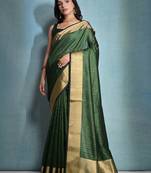 Striped Zari Bhagalpuri Saree