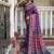 Ajrak Printed Ikat Saree