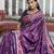 Ajrak Printed Ikat Saree