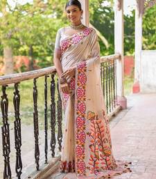 Woven Design Pure Cotton Muga Saree